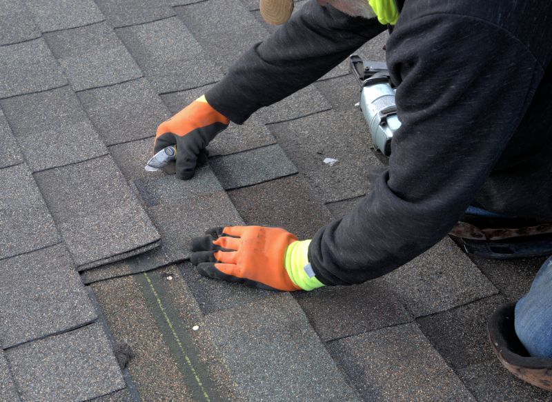 Repaired Roof Shingles